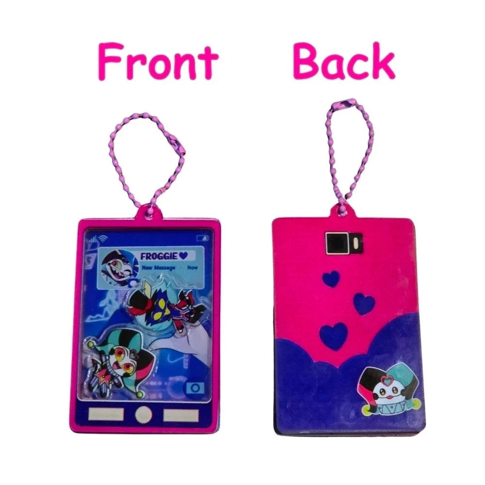 Fizzarolli and Asmodeus Shaker Charm Keychain Helluva Boss Fizz & Oz Cell Phone